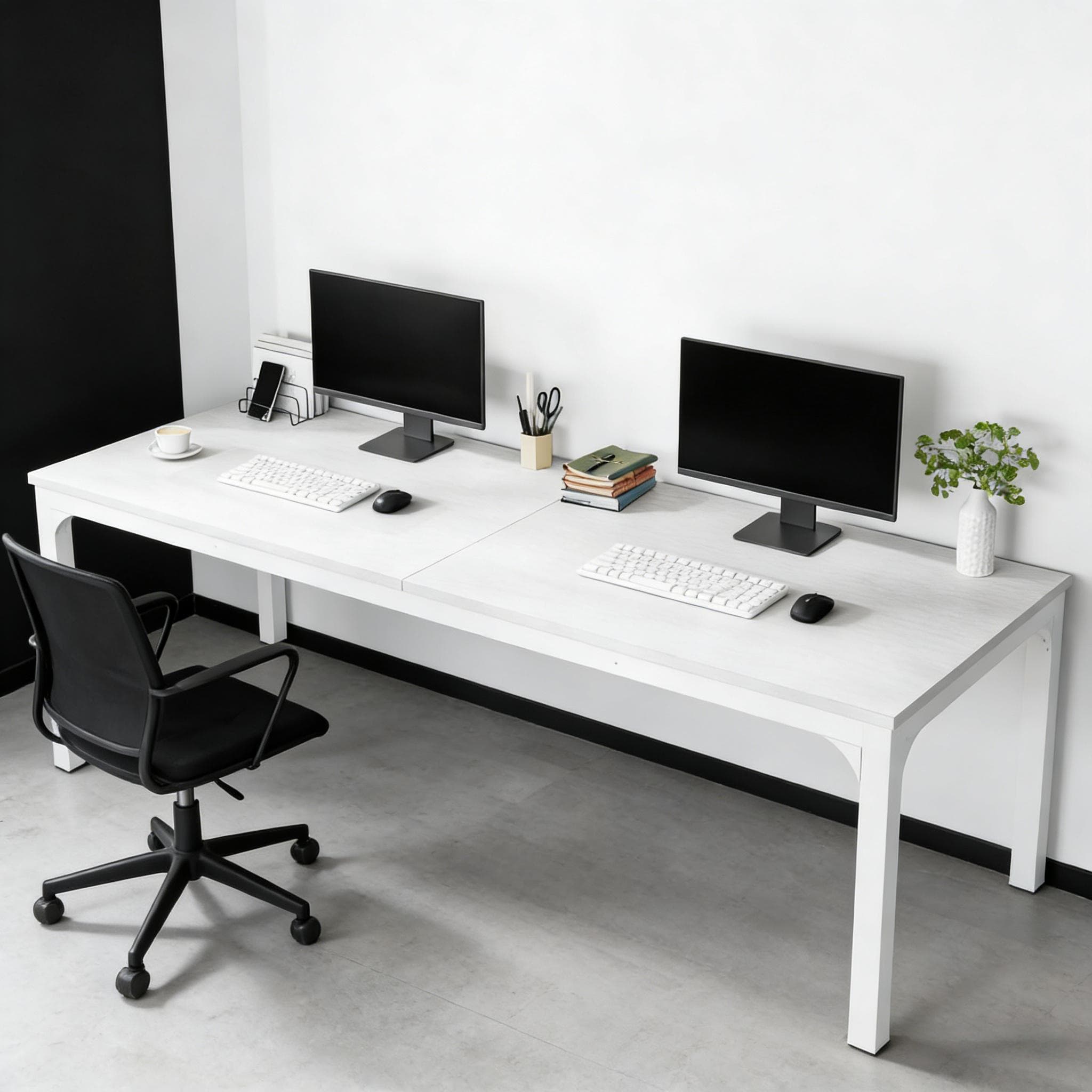 Dual Workspace Desk,Conference Table,Rectangle Computer Desk