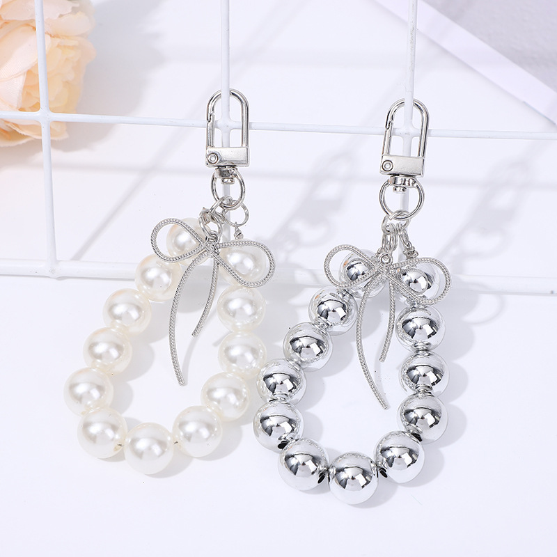 Creative Beaded Pendant Ornaments Portable Chain Wrist Strap Short Lanyard Mobile Phone Lanyard Keychain Accessories
